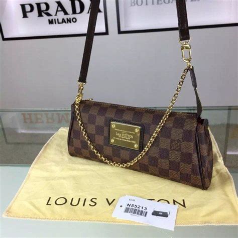 louis vuitton eva clutch damier replica|More.